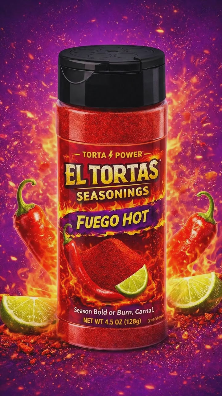 El Tortas Fuego Hot Seasoning – Chili Lime Powder (4.5 oz)